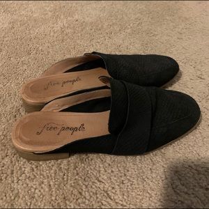 Free People Black At Ease Loafers